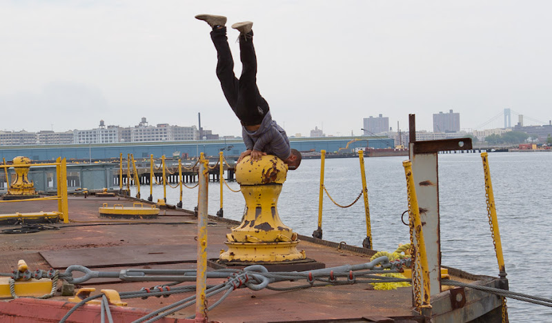Black Cordarounds Dock Handstand
