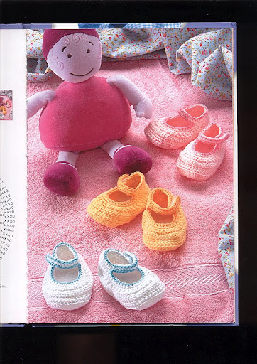 موسوعة أحذية نعووووومه ( لكلوك ) لطفلك الصغير كروشية بالباترون Image5