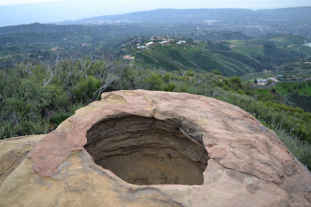 large hole in sandstone