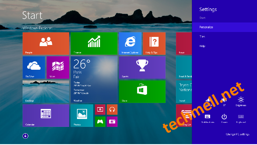 Personalize Windows 8.1