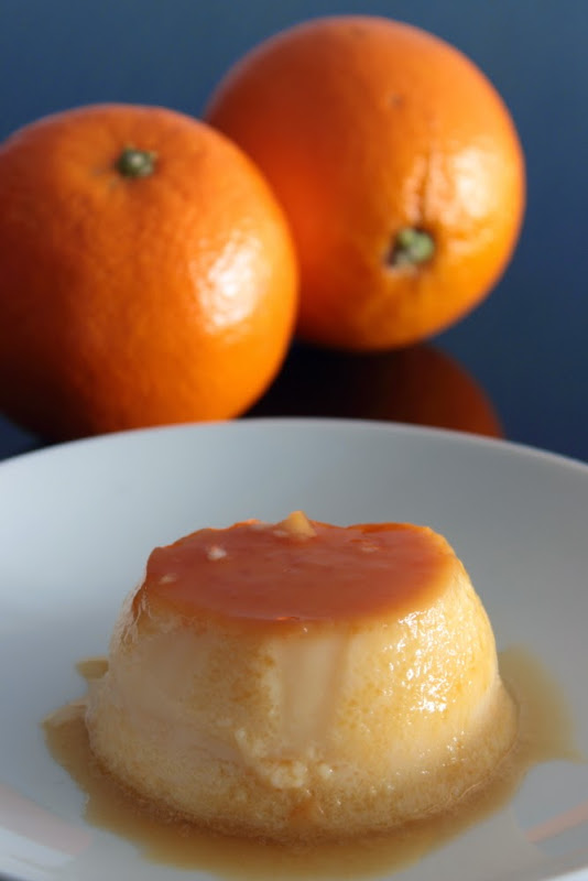 Flan de naranja