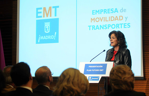 La alcaldesa presenta el Plan de Futuro de la EMT 2014-2015