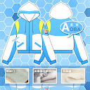 putih, aoba dmmd jacket, fleece, Hoodie, hoodie korea murah, korea, murah, warna, Pre Order, fashion korea, hoodie lucu