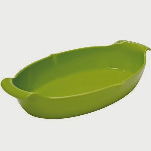  Chantal Talavera 3-1/2-Quart Oval Baker, Lime Green