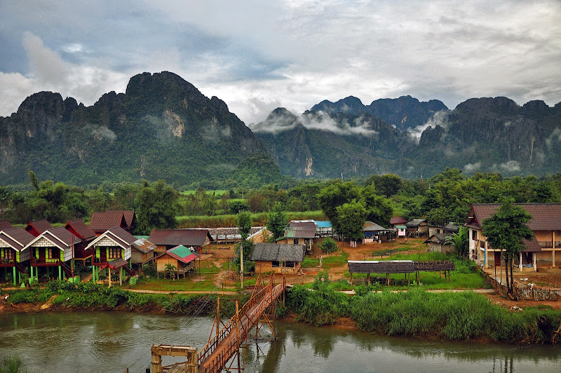 DIECISÉIS: rodeados de arroz en Vang Vieng - TAILANDIA A LAOS POR EL MEKONG Y LA ISLA ELEFANTE (2)