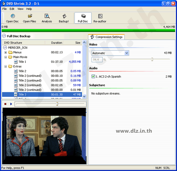 ดาวน์โหลด DVD Shrink 3 โหลดโปรแกรม DVD Shrink ล่าสุดฟรี