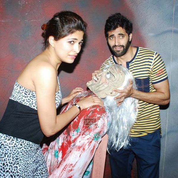 Parvathy Omanakuttan and Akshay Oberoi during the promotion of Bollywood movie Pizza, held at Malad, on July 11, 2014.(Pic: Viral Bhayani)