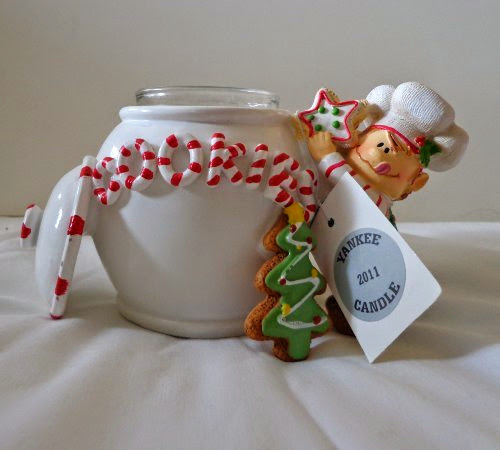  Yankee Candle 2011 Holiday Elf and Cookie Jar Tea Light Holder