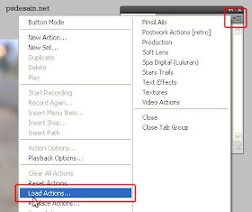 Cara menambahkan Action ke Photoshop