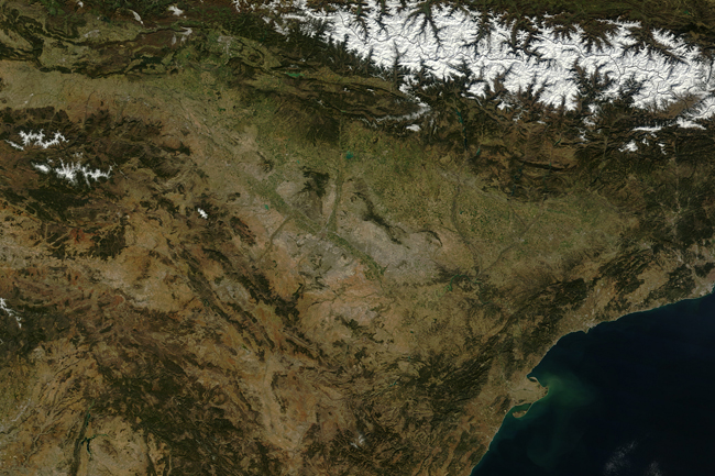 La Península Ibérica despejada: imagen meteorológica del día para la NASA