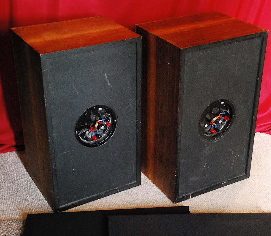 DLK Large Vintage Bookshelf Speaker DIY PAIR Wood Veneer