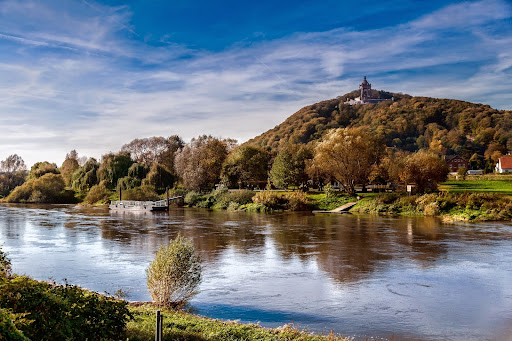Sightseeing entlang die Strecke von Hildesheim nach Münster-Osnabrück