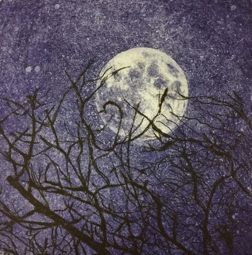 Moon. Artist Asun Parilla