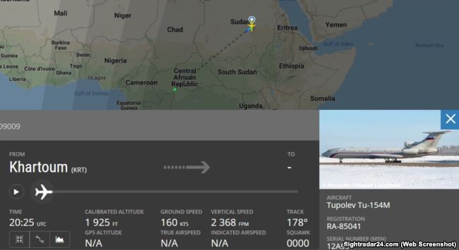 Рейс Хартум – Банги на FlightRadar24