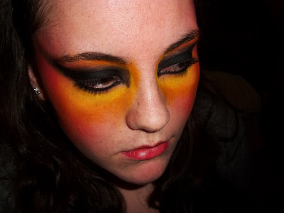 CHROMATICMAKEUP: Fire Bird Inspired Makeup on Jane