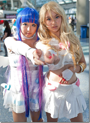 panty & stocking with garterbelt cosplay - stocking anarchy and panty anarchy from anime expo 2010