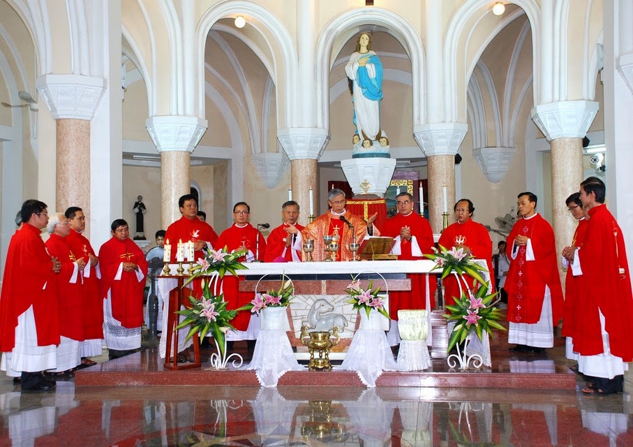 Thánh lễ nhân ngày cử hành Năm Đức Tin cho giới thầy giáo và thầy thuốc trong giáo phận Qui Nhơn.