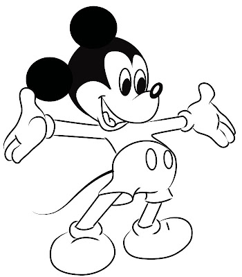 dessin a colorier mickey mouse