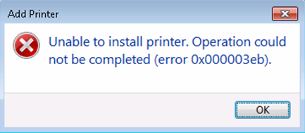 Fix Canon Printer driver istallation error : Unable to install Printer