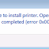 Fix Canon Printer driver istallation error : Unable to install Printer.Operation could not be completed 0x000003eb