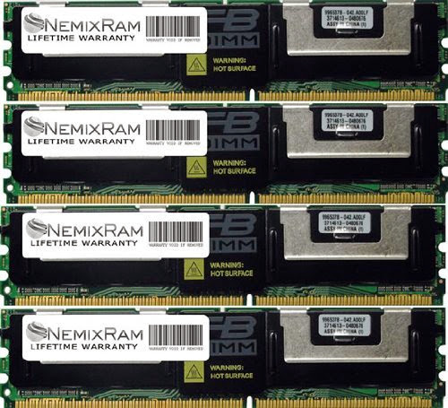  8GB (4X2GB) DDR2 NEMIX RAM Certified Memory for DELL POWEREDGE 2950 III DDR2 667MHz PC2-5300 FBDIMM