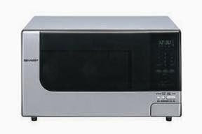  Sharp R-397J(s) 1100W 33 Litres Stainless Steel Microwave Oven Family Size (220 Volt International Use NOT FOR USA USE)