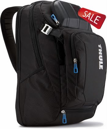 Thule Crossover TCBP-217 Backpack for 17-Inch Ultrabooks/Macbook/Pro/Air Laptop and iPad (Black)