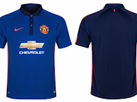 Manchester United Blue Kit Manchester united kits from the past 25 years