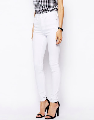 White skinny jeans ASOS