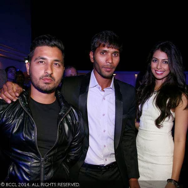 Shreevats, Ashok and Sonica during a launch of sports tourism company held in Kolkata.