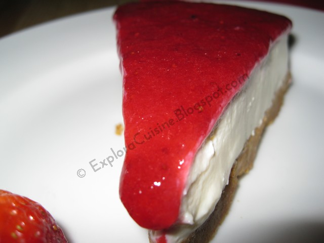 Cheesecake cu capsuni (Strawberry cheesecake)