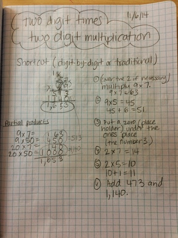 Our Team Of Stars!: 4th Grade Math Notes