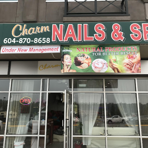 Charm Nails & Spa logo