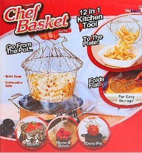  As Seen on Tv - Chef Basket Deluxe Kitchen Colander Cooking Expandable