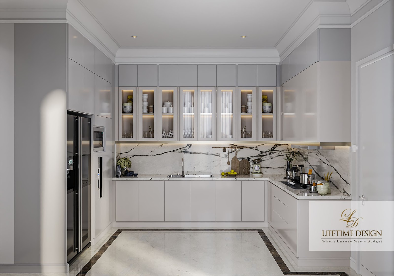 Kitchen set warna putih