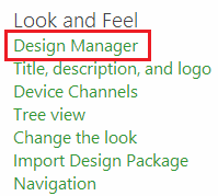 Enable Design Manager in SharePoint 2013 Team Site