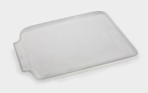  Frosted White Dish Drain Board