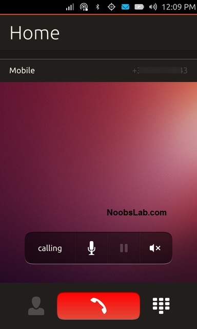 Ubuntu Touch outgoing call