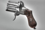 Belgian 7mm pinfire Pepperbox pistol