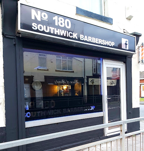 No 180 Southwick Barbershop logo