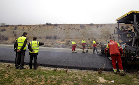 Obras en la M-100 para mejorar la seguridad vial en el Corredor del Henares