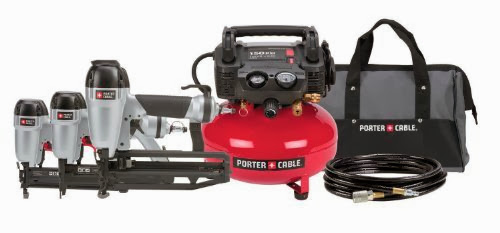 PORTER-CABLE PC3PAK Finish Nailer/Brad Nailer/Stapler Compressor Combo Kit