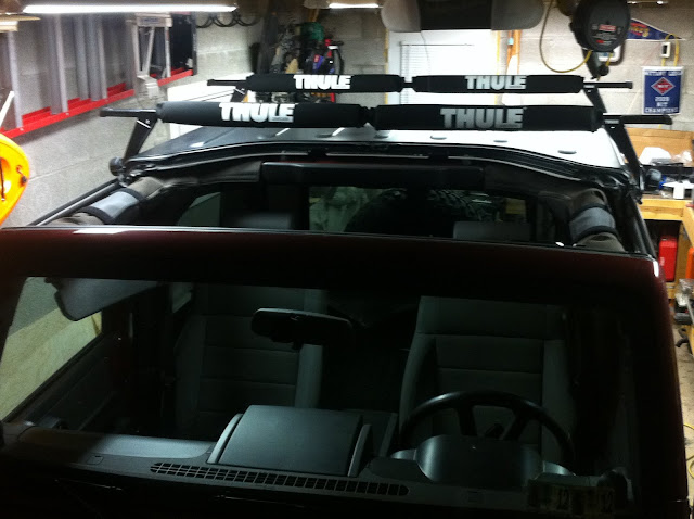 installed Thule roof rack in hard top write up Jeep Enthusiast