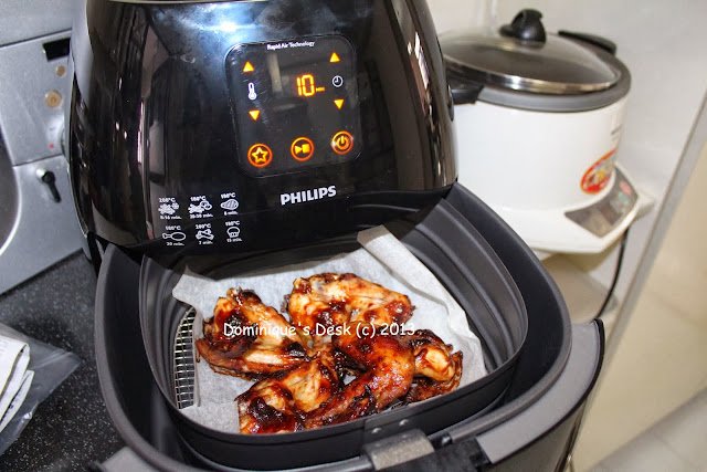 Grilling chicken wings in the Philips Avance XL Airfryer