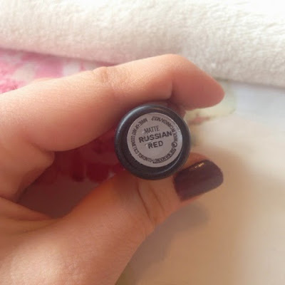 Mac's Russian Red matte lipstick shade