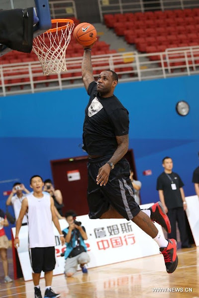 LeBron James Debuts Nike Ambassador V During Asia Tour in Beijing