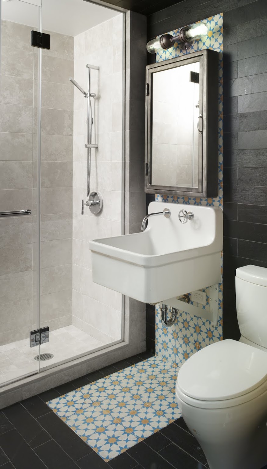 Bohemian Apartment Guest Bathroom.jpg incorporated architecture design benroth rolston stuart Bohemian Apartment Guest Bathroom.jpg