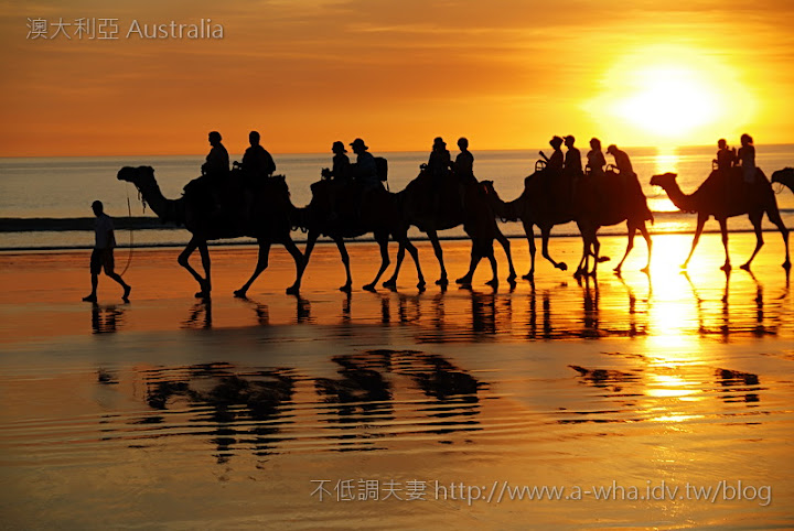 澳洲 澳大利亞 Broome 布魯姆的電纜海灘夕陽