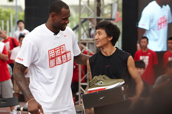 The 2011 LeBron James Basketball Tour Visits Chengdu China