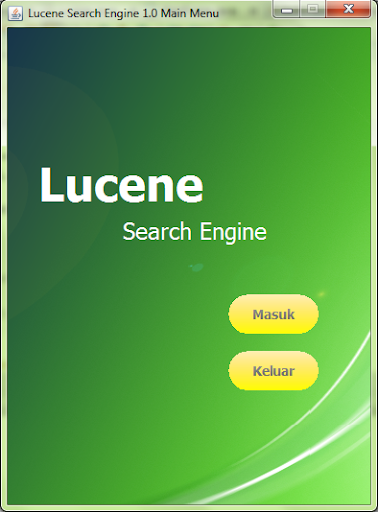 Aplikasi Lucene Search Engine  Home My Project